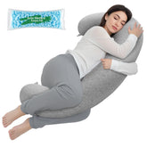 TranquilRelax C-shaped pillow full-body support for side sleepers