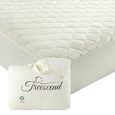 Treescend mattress protector ivory king top-layer keeps bed cool and clean