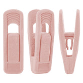 Trgowaul light pink velvet clips closeup showing secure non-slip grip for delicate fabrics.