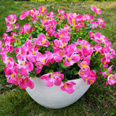 trytuny artificial flowers outdoor rose red in sunlight for long-lasting curb appeal.