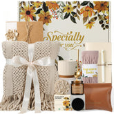 TsunNee Mothers Day gift box with a soft knitted blanket for cozy moments