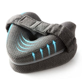 TULARIS memory foam knee pillow fits between legs for comfort and proper alignment.