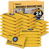 Tuxiya 24-pack silica gel packets ready for moisture control in storage