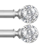 TVWOO silver crystal end-cap closeup for window sparkle