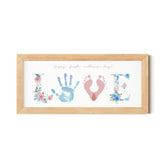 TwoDays love-first Motherβs Day handprint frame highlighting babyβs tiny prints.