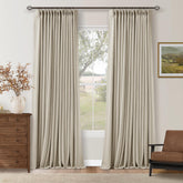 TWODRAPES 102inch blackout curtains front view for privacy and light control.