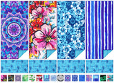 TwoYek 4-pack microfiber beach towels, 71x32, quick-dry travel essential.