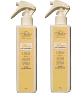 Tyler Candle Company Diva spray bottle releasing fragrant mist for linen and room refreshment.