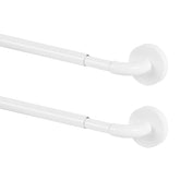 TYRON TYRON magnetic curtain rod mounted on metal door with white finish and easy install
