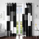 Tyrot blackout curtains, two-panel set, 52W x 84L, for full room darkening and privacy.