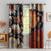 Tyrot boho floral blackout curtains for bedroom privacy and darkness