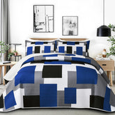 Tyrot patchwork quilt 106x96 adds vibrant color and focal appeal to bedrooms.