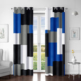 Tyrot Royal Blue blackout curtains block light for privacy and movie nights.