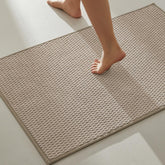 TYUU non-slip beige bathroom rug 24x36 for safe bathroom steps and comfort