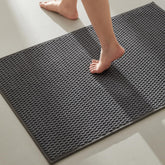 TYUU bathroom rug non-slip dark grey 24x36 keeps feet secure after showers