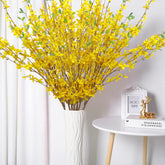 U'Artlines Forsythia branch 39.4 inch full view for vibrant DIY arrangements