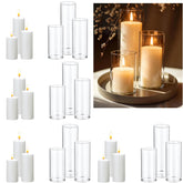 UDU white pillar candle, 2in diameter and 3in height for subtle table lighting.