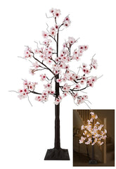 Uieke Cherry Blossom Tree 6ft with lifelike bark texture for cozy indoor display.