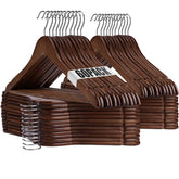 Uinicor wooden hanger 60-pack shows sturdy build for daily wear.