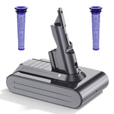 Uionvot 7000mAh replacement Dyson V7 battery front view for extended cleaning sessions