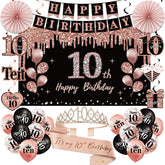 Uiorgui 10th birthday banner for festive photos and ambiance.