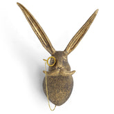 UITWMKTG gold animal head wall decor front view for elegant living room decor