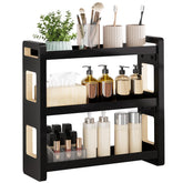 UJQSUN bathroom counter organizer displaying toiletries neatly for a clutter-free vanity