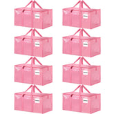 Ukeetap pink extra-large moving bags ready for spacious packing