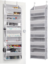 ULG over-door organizer front view with clear window and five large pockets