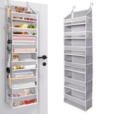 ULG Over The Door Organizer front view with 6 large pockets for easy access to items