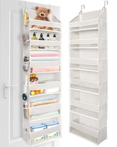 ULG over-the-door organizer front view shows spacious pockets for clutter-free storage.