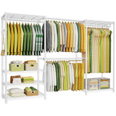 Ulif E1 heavy-duty closet rack front view for durable clothing storage