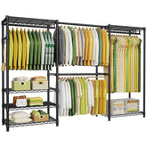 Ulif E1 heavy-duty rack front view showing sturdy construction for organized garments