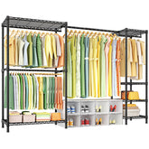Ulif E10 clothes rack with stretchable hanger rod provides adjustable width for versatile garment hanging.
