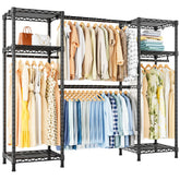 Ulif E7 garment rack full-dimension view showing spacious footprint for planning