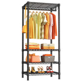 Ulif H4 mini closet assembly showing a sturdy carbon steel frame for durable storage.