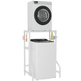 ULIFHOME U16 stack rack over washer-dryer in a compact laundry space.