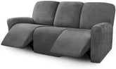 ULTICOR Velvet 8-Piece Cover on a 3-Seater dark gray, protects and refreshes.