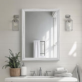 Ultrue white grey wood frame front view for farmhouse style and clarity.
