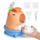 UNEEDE Capybara hand soap dispenser front view with touchless pour for hygienic hands.