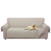U-NICE HOME reversible sofa cover beige, protects from spills and fur while refreshing your living room.