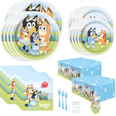 Unique Bluey dinner plates 9in for vibrant meals and easy cleanup.