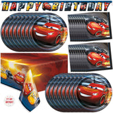 Unique Disney Cars banner featuring Lightning McQueen to boost party excitement.