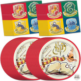 Unique Harry Potter plates (9-inch) for sturdy party meals and easy cleanup.