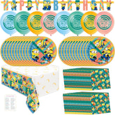 Unique Minions plates 16-count for kid's party meals and desserts.