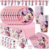 Unique Minnie Mouse banner elevates party decor and photo opportunities.