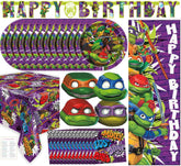Unique Ninja Turtle plates 16-count for quick, kid-friendly dining.