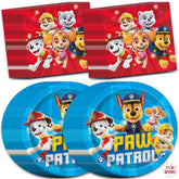 Unique Paw Patrol plates 9-inch on a party table for kids
