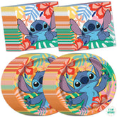 Unique Stitch plates 9-inch for pizza and cake servings at a party.