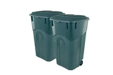 United Solutions ECOSolution 32gal bin with attached lid, secure outdoor waste.